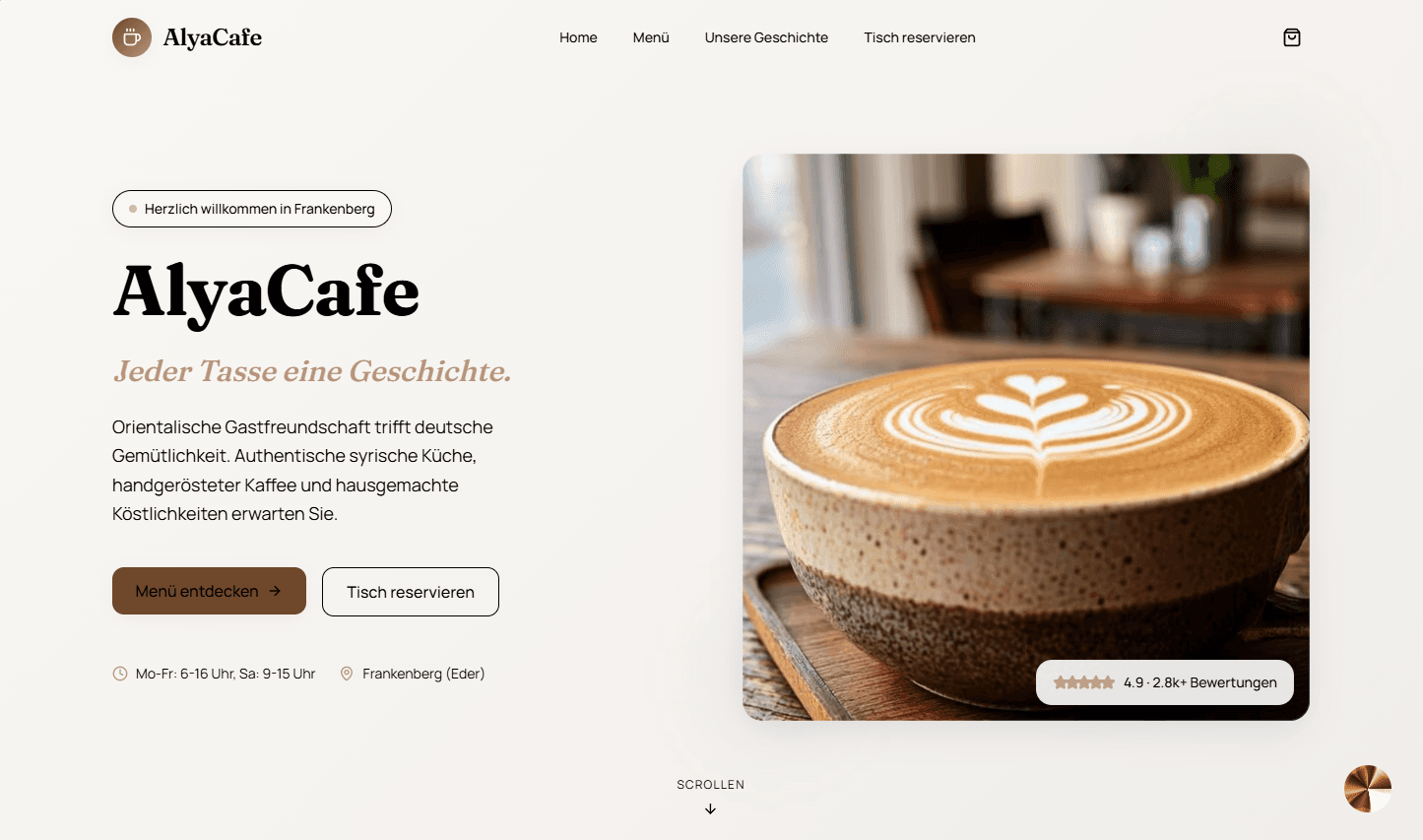 AlyaCafe — Projekt von Loubwerk